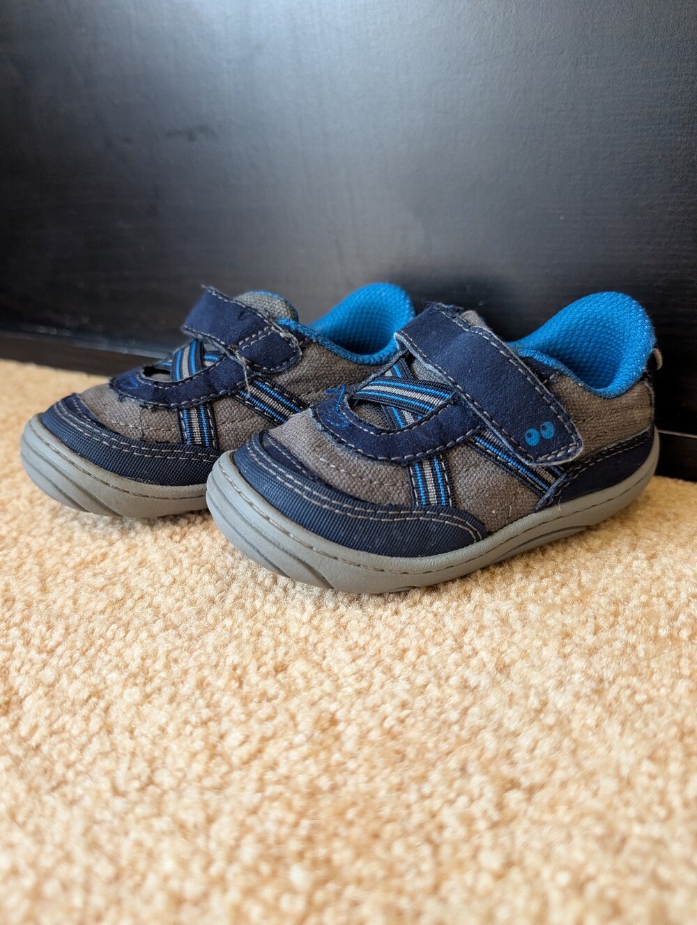 Surprize By Stride Rite Toddler 'Andy' Velcro Sneakers Navy 5C